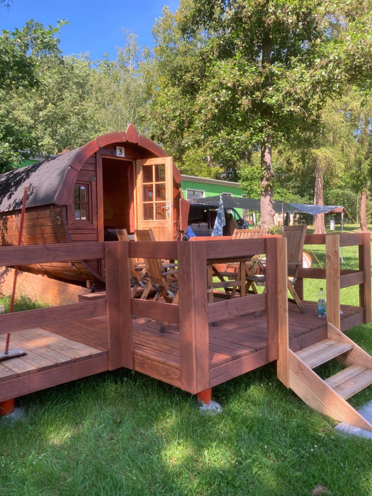 Campingfass Mit Panoramaterrasse Langenbernsdorf Εξωτερικό φωτογραφία